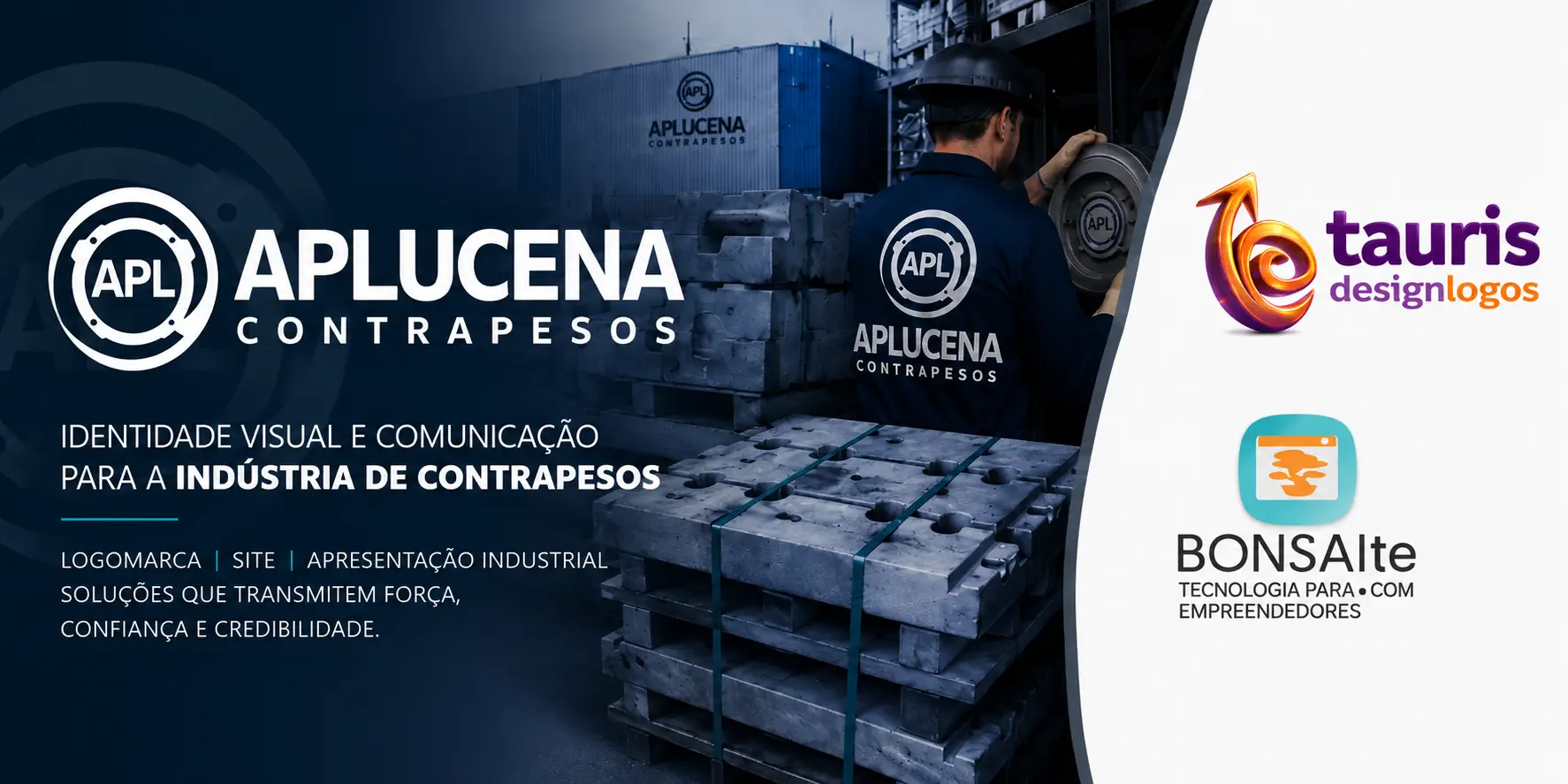 Projeto de identidade visual e comunicação industrial da APLucena